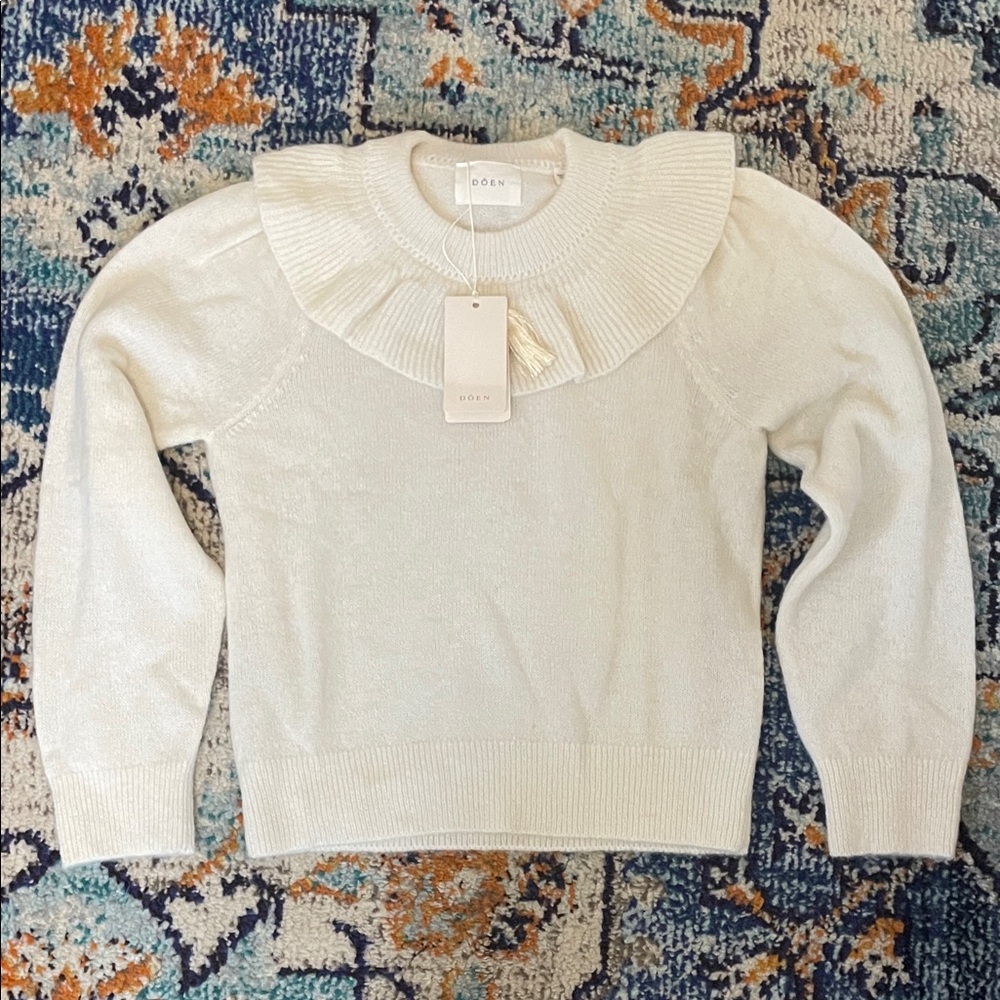Doen NWT Ruffled Sweater